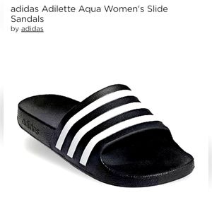 Adidas Adilette Agua Unisex Slide Sandals Cushioned Footbed US W10/M9